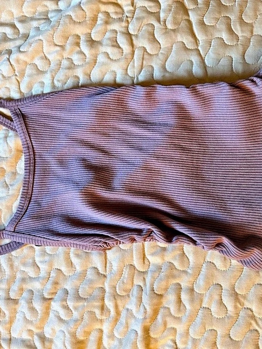 Forever 21 Ribbed Crop Tank in Brown Size Small